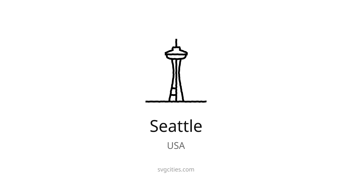 Seattle Tower - Seattle, USA | City Icons